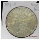 US 1898-P MORGAN SILVER DOLLAR