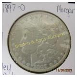 US 1897-O KEY DATE MORGAN SILVER DOLLAR
