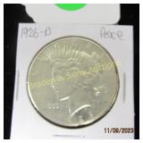 US 1926-D PEACE SILVER DOLLAR