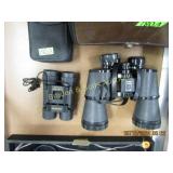 USED BUSHNELL AND SIMMONS BINOCULARS WITH
