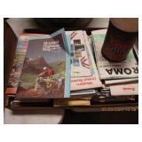 GROUP OF 2 BOXES OF VINTAGE ROAD MAPS AND