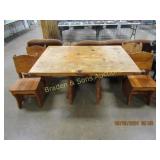 CONTEMPORARY DINING TABLE WITH 4 CHAIRS