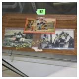 GROUP OF 3 VINTAGE BLACK AMERICANA POSTCARDS.