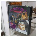 VINTAGE 37" X 34" JOE CAMEL ADVERTISING SIGN