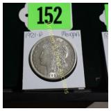 US 1921-P MORGAN SILVER DOLLAR.