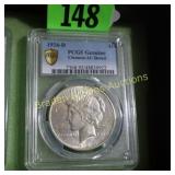 PCGS GRADED 1926-D GENUINE CLEANED AU DETAIL