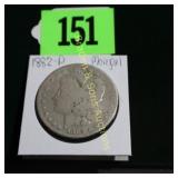 US 1882-P MORGAN SILVER DOLLAR.