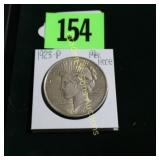 US 1923-P PEACE SILVER DOLLAR.