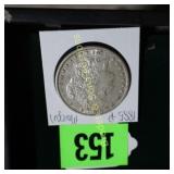 US 1885-P MORGAN SILVER DOLLAR.