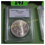 PCGS MS69 1996-D PARAOLYMPIC SILVER DOLLAR.