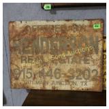 GROUP OF 2 UNFRAMED SIGNS, HENDERSON REAL ESTATE