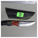 NEW 8" DAMASCUS STEEL FIXED BLADE KNIFE WITH