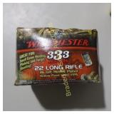 GROUP OF 333 ROUNDS WINCHESTER 22 LR AMMO.