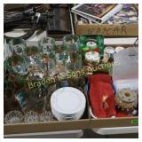 GROUP OF 4 BOXES OF ASSTD XMAS DISHES