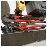 GROUP OF ASSTD BOLT CUTTERS ETC.