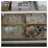 GROUP OF 4 BOXES OF ASSTD GLASSWARE.