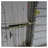 GROUP OF ASSTD FISHING POLES ETC.