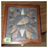 GROUP OF 19 TEXAS ARTIFACTS INCLUDING 3.5"