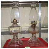 GROUP OF 2-17" VINTAGE OIL LANTERNS.