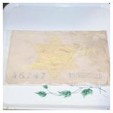 WORLD WAR 2 ERA 9" X 5" JEWISH STAR CAMP ARM