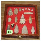 GROUP OF 17 TEXAS ARTIFACTS FOUND IN