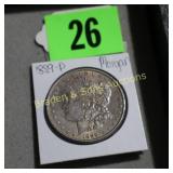 US 1889-P MORGAN SILVER DOLLAR.