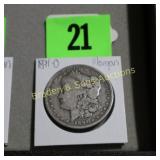 US 1891-O MORGAN SILVER DOLLAR.