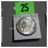 US 1921-P MORGAN SILVER DOLLAR.