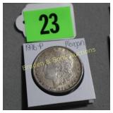 US 1896-P MORGAN SILVER DOLLAR.