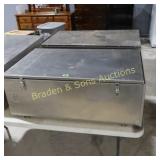 USED 24" X 40" STAINLESS STEEL STORAGE BOX.