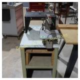 USED POWR-KRAFT SCROLL SAW ON STAND WITH ROUTER