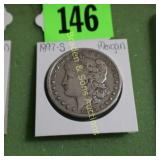 US 1897-S MORGAN SILVER DOLLAR.