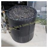 USED OUTDOOR PROPANE FIRE PIT.