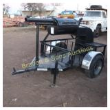 CUSTOM BUILT 6 SHOOTER WOOD BURNING BBQ GRILL