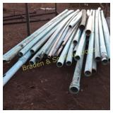 LARGE GROUP OF PVC PIPE ETC. PIPE STAND
