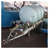 USED TANDEM AXLE SHOP BUILT WATER TRAILER