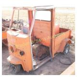 USED CUSHMAN 3 WHEEL CART. NEEDS WORK.