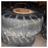 GROUP OF 2 USED TRACTOR TIRES
