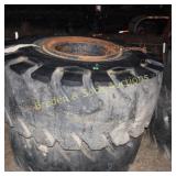GROUP OF 2 USED TRACTOR TIRES