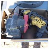 GROUP OF 2 BOXES USED HAND AND POWER TOOLS