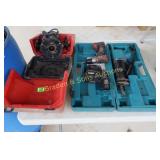 USED ROUTER AND SAWZALL WITH CARRYING CASES.