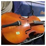 VINTAGE ACOUSTIC CELLO NEEDS REPAIR