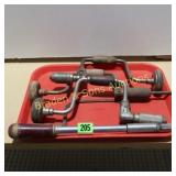 TRAY OF ANTIQUE TOOLS