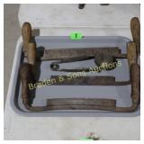 TRAY OF ANTIQUE TOOLS