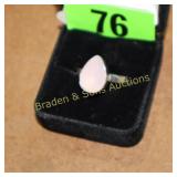 LADIES STERLING SILVER GEMSTONE RING SIZE 7