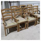 GROUP OF 8 DINING CHAIRS