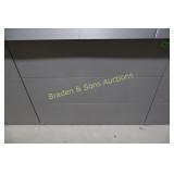 USED 42" X 22" 3 DRAWER LATERAL FILE CABINET.