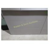 USED 42" X 22" 3 DRAWER LATERAL FILE CABINET.