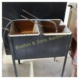 CUSTOM MADE 2 BURNER OUTDOOR FRYER