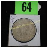 US 1921-D MORGAN SILVER DOLLAR